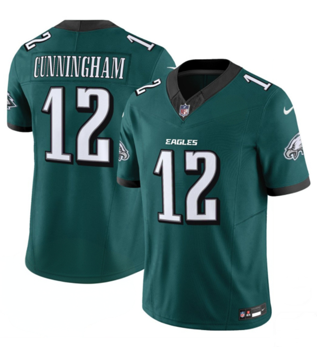Men's Green Philadelphia Eagles #12 Randall Cunningham 2024 New F.U.S.E. Vapor Untouchable Limited Stitched Football Jersey
